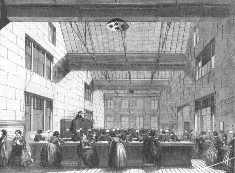 Associate Product MOORGATE. Electric and International Telegraph Company offices, Bell-Alley, 1859