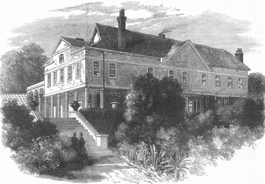HIGHGATE.Lauderdale House, convalescent home of St. Bartholomew's Hospital, 1872