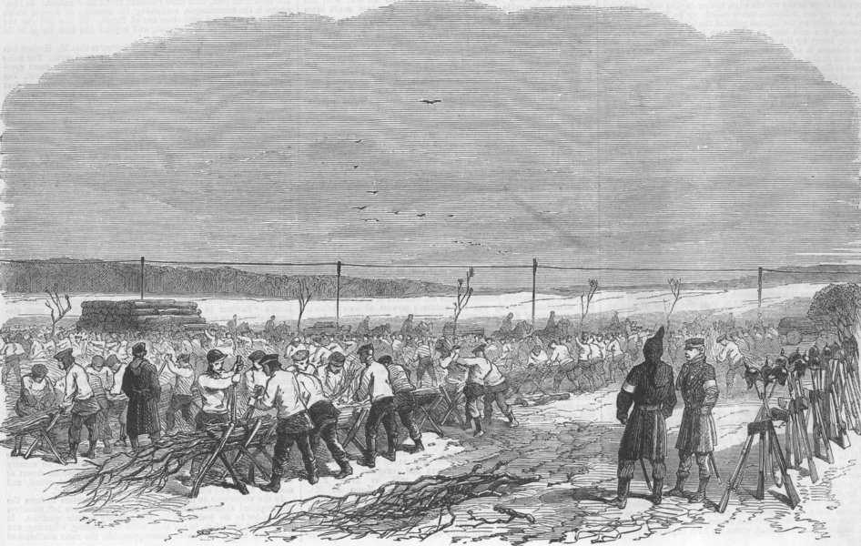 Associate Product GERMANY. Prussian Infantry at Atzbüll, nr Dybbøl, antique print, 1864