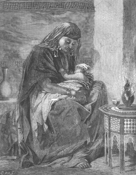 Associate Product EGYPT. The first-born, antique print, 1862