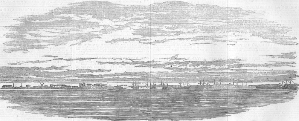 Associate Product FINLAND. Suomenlinna, Gulf of, antique print, 1854