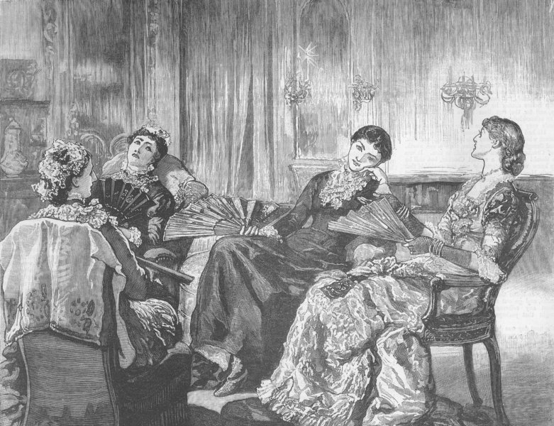 Associate Product PRETTY LADIES. Not Duca di Crinola, Lady Frances, antique print, 1882