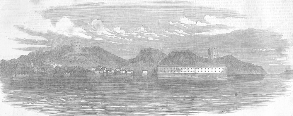 Associate Product FINLAND. Bomarsund, Aland Islands, antique print, 1854