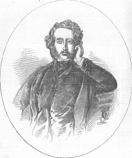 Associate Product SCOTLAND. Edward Bulwer Lytton, University Rector, antique print, 1856
