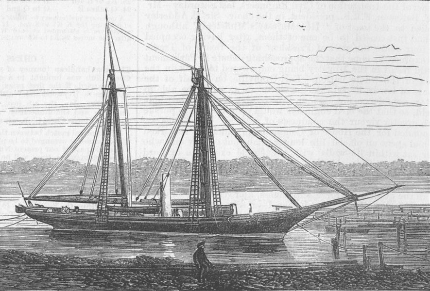 Associate Product THAILAND. Vesatri, Steam-Yacht for King of, antique print, 1878