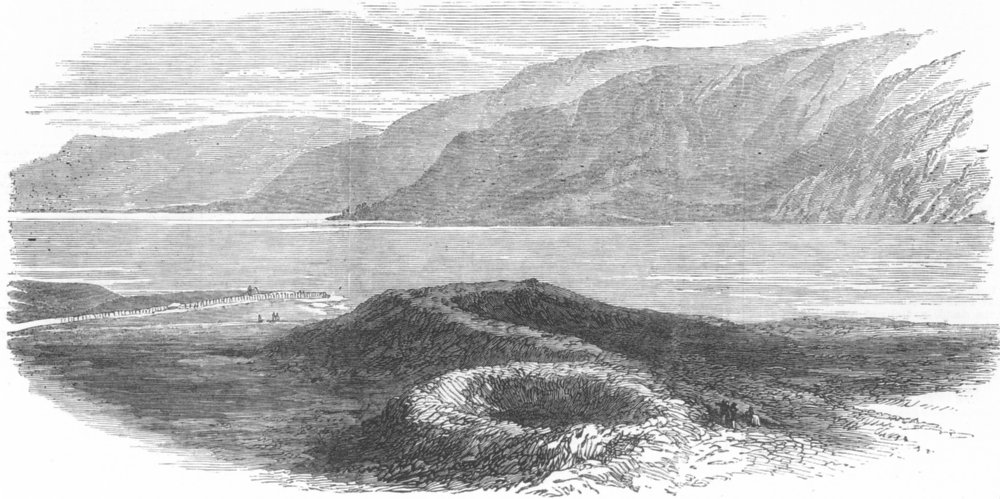 Associate Product SCOTLAND. Serpent-shaped mound in Argyleshire, antique print, 1872