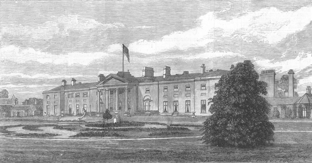 Associate Product IRELAND. The Viceregal Lodge, Phoenix Park, Dublin, antique print, 1882
