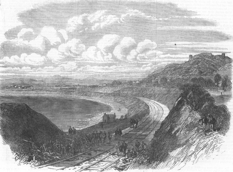 Associate Product WALES. Railway accident nr Abergele & Llanddulas, antique print, 1868