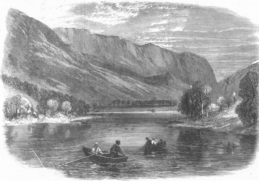 Associate Product SCOTLAND. Pearl-Fishing nr Loch Lubnaig, Perthshire, antique print, 1864