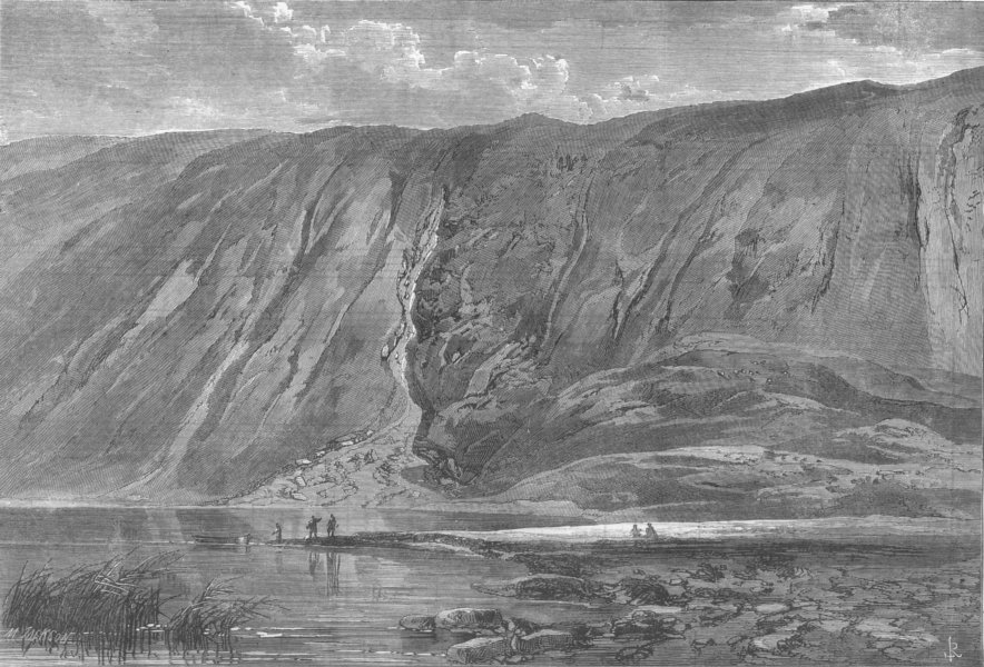 Associate Product SCOTLAND. Western end of Loch Muick, antique print, 1864