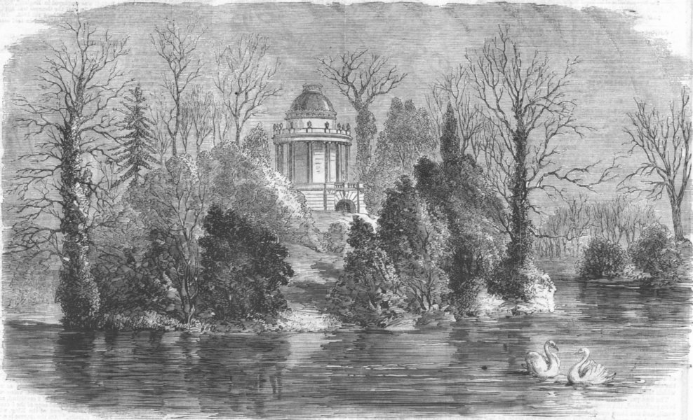 Associate Product BERKS. Frogmore mausoleum(Duchess of Kent), antique print, 1861