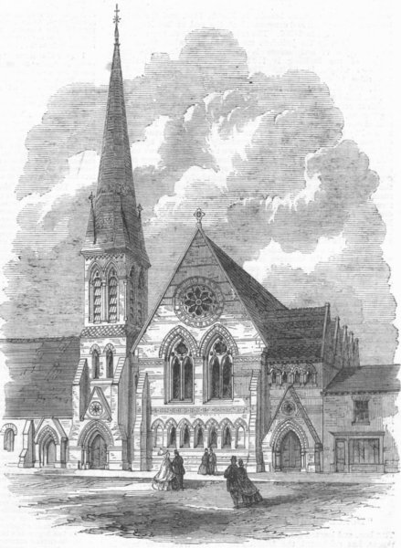 Associate Product WARCS. Wesleyan Chapel, Aston Villa, Lozells, antique print, 1865