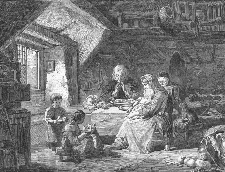 Associate Product FAMILY. The Grace, antique print, 1851