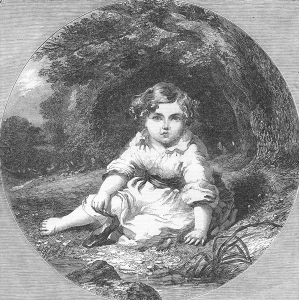 Associate Product CHILDREN. Portrait of Master W Ingram, antique print, 1851