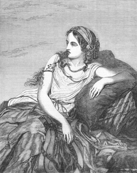 Associate Product PRETTY LADIES. Myrrha, antique print, 1850
