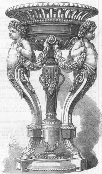 Associate Product CHINA. Vase 1, antique print, 1867