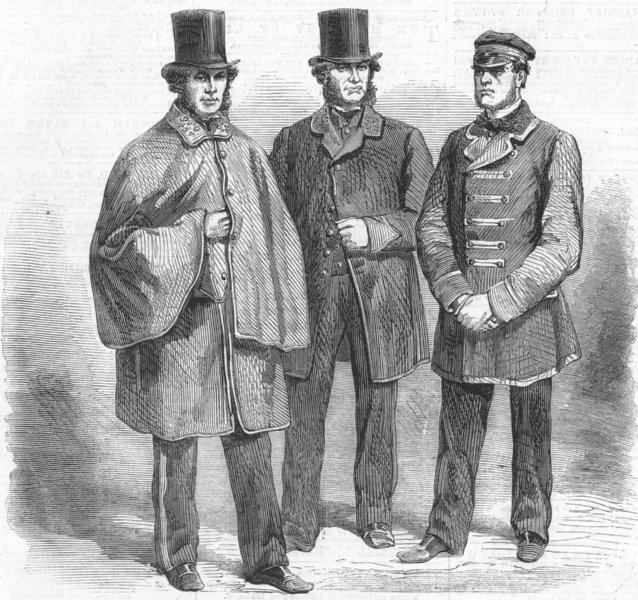 Associate Product ROYAL MAIL. Postmen, mail-guards, drivers uniforms, antique print, 1860