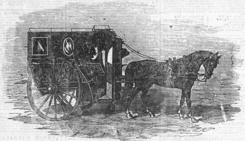 Associate Product TRANSPORT. Abraham's new omnibus cosy, antique print, 1856