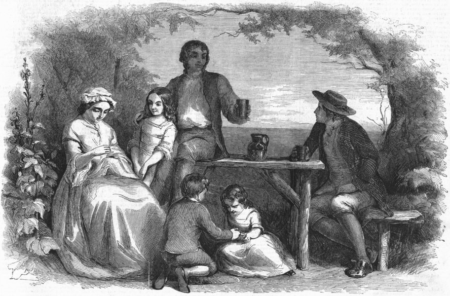 Associate Product SLAVERY. John Brown. plain man's Philosophy, antique print, 1854