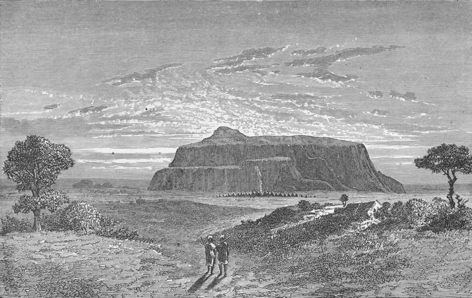 Associate Product MALI. View of mount Kita 1880 old antique vintage print picture