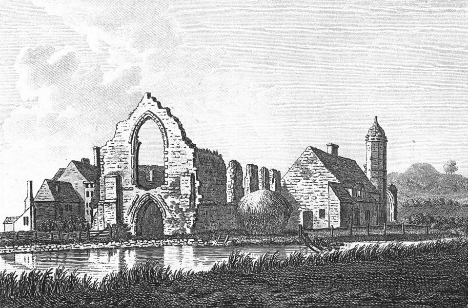 Associate Product WORCS. Dudley Priory, Worcestershire 1776 old antique vintage print picture