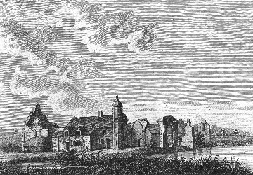 Associate Product WORCS. Dudley Priory 1776 old antique vintage print picture