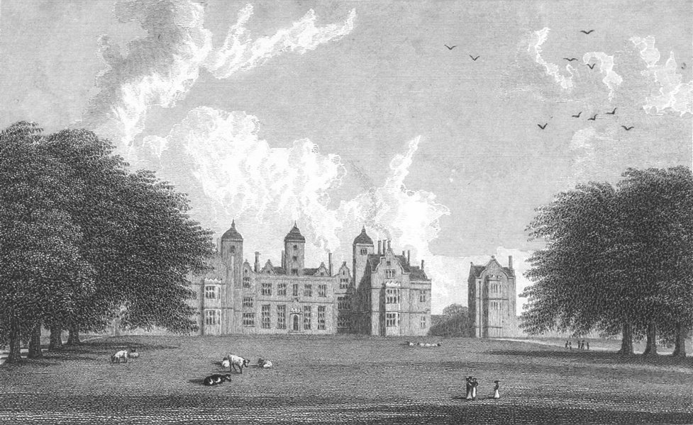Associate Product WARCS. Aston Hall, Warwickshire. Westall 1830 old antique print picture