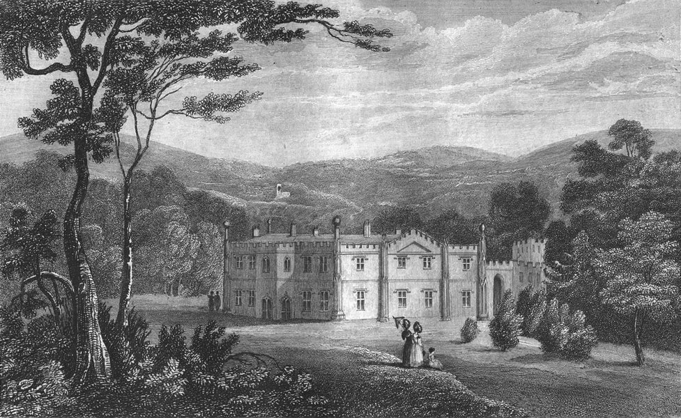Associate Product STAFFS. Armitage Park, south, Thos Lister. West 1830 old antique print picture
