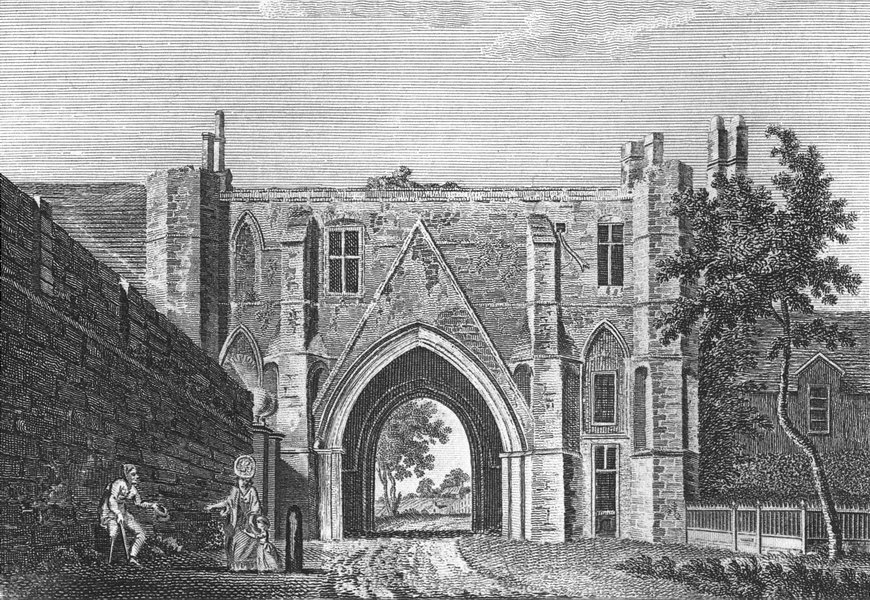 Associate Product BERKS. Reading Abbey. Grose 1783 old antique vintage print picture