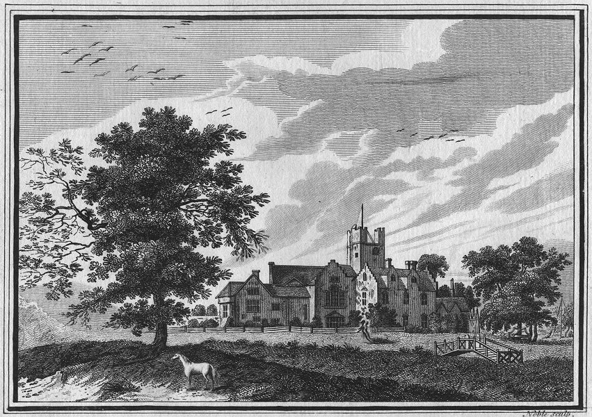 Associate Product BISHAM. Abbey, Berkshire. HOGG 1790 old antique vintage print picture