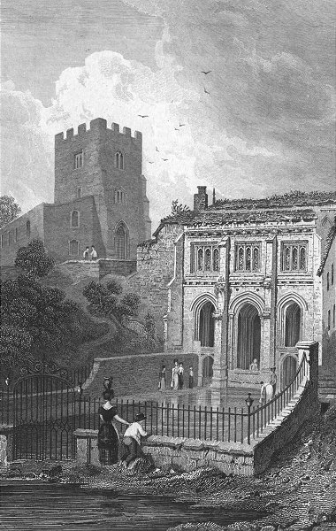 Associate Product WALES. St Winefride's well, Flintshire. Gastineau 1831 old antique print