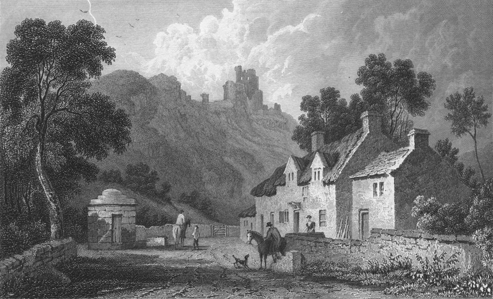 WALES. Caergwrle, Flintshire. Gastineau 1831 old antique vintage print picture