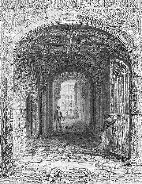 Associate Product COVENTRY. Entry gateway St Mary Hall. Bartlett 1836 old antique print picture