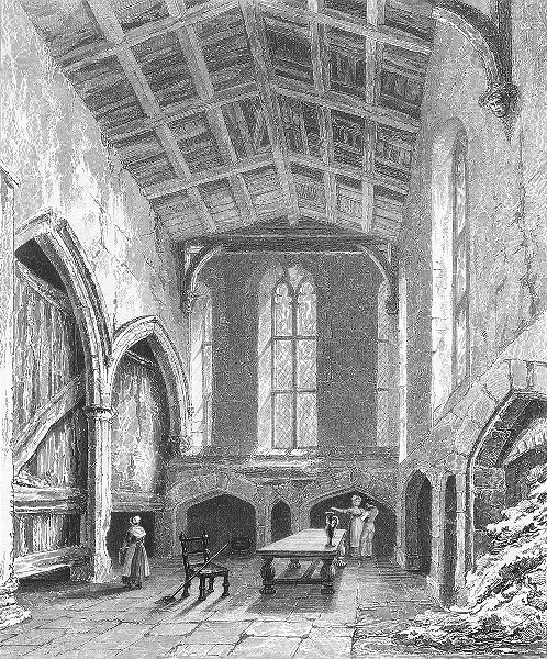 Associate Product WARCS. Kitchen, St Mary Hall-Coventry. Bartlett 1836 old antique print picture