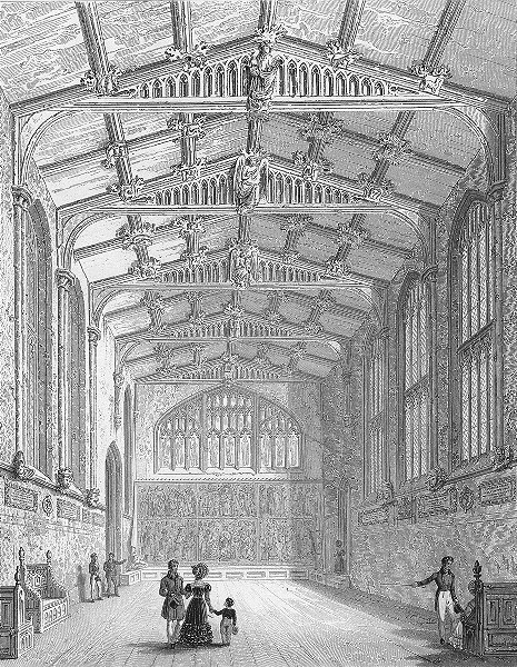 Associate Product WARCS. Hall of St Mary-Coventry. Bartlett 1830 old antique print picture