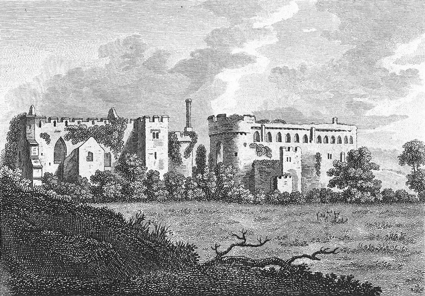 WALES. Llanfey Court, Pembrokeshire. Grose. 18C 1795 old antique print picture