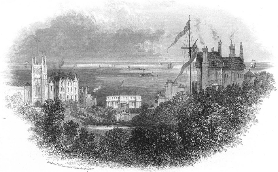 Associate Product SUSSEX. Entry to St Leonards c1855 old antique vintage print picture