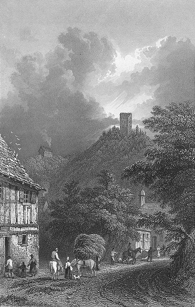 Associate Product BODMIN. Ruins, Frauenburg. Germany. Tombleson 1830 old antique print picture