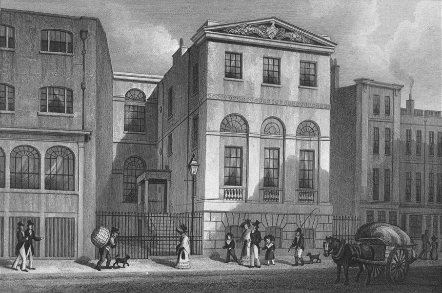Associate Product BUILDINGS. Cordwainer's Hall, Distaff Lane 1830 old antique print picture