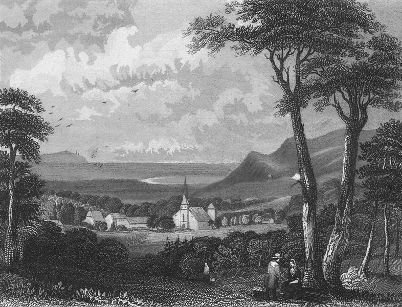 Associate Product GERMANY. Dorf Beek Elterberg. Wolff 1844 old antique vintage print picture