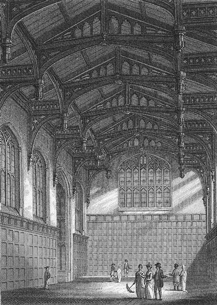 Associate Product OXFORD. Hall Christ Church College. CHALMERS 1810 old antique print picture