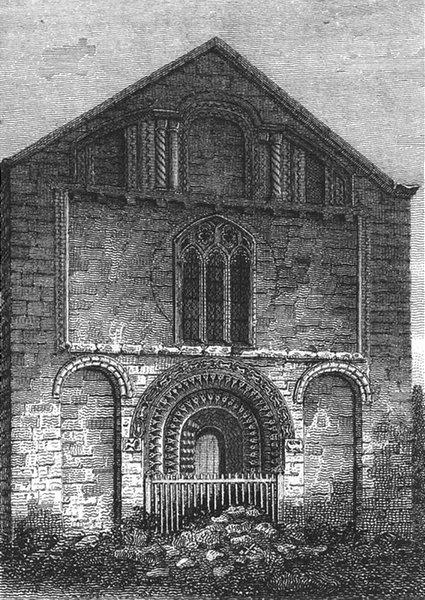 OXON. Ifley Church, Oxfordshire 1808 old antique vintage print picture