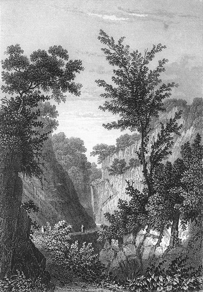 Associate Product IOW. Head of Shanklin Chine c1840 old antique vintage print picture