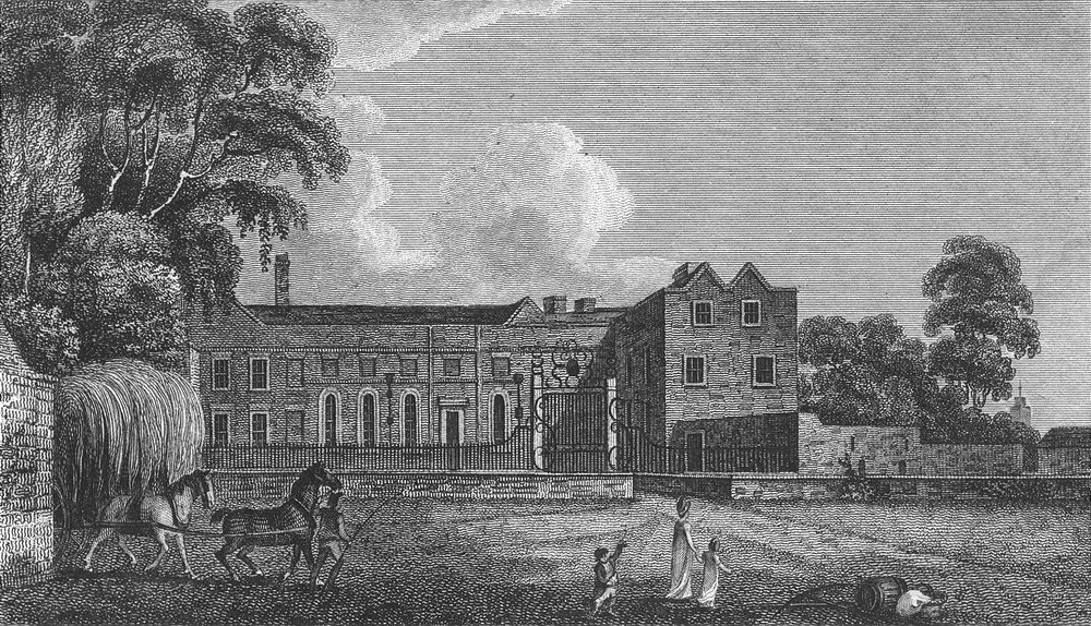 Associate Product HERTFORDSHIRE. Cheshunt House. Hughson 1809 old antique vintage print picture