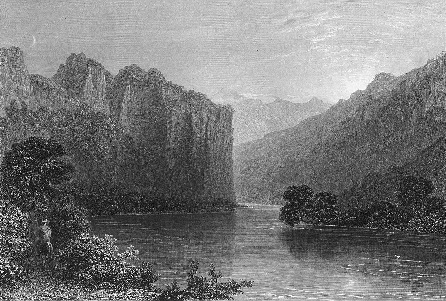Associate Product SYRIA. River Orontes, Seleucia. Bartlett, horse 1840 old antique print picture