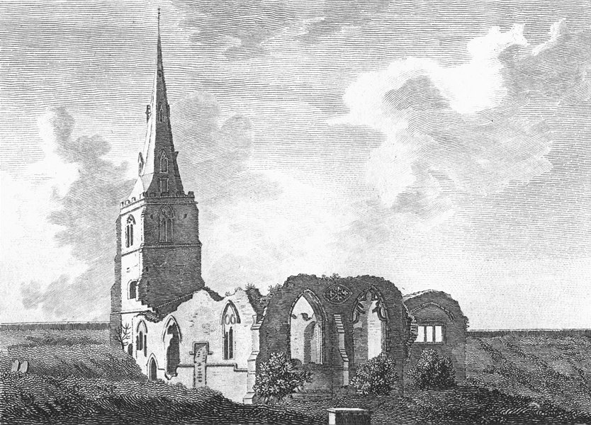 Associate Product NORTHANTS. Boughton Church. Grose. 18C 1784 old antique vintage print picture