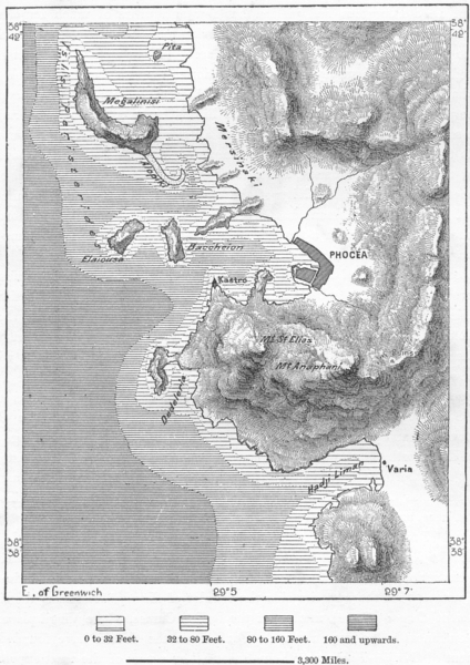 TURKEY. Phocea, sketch map c1885 old antique vintage plan chart