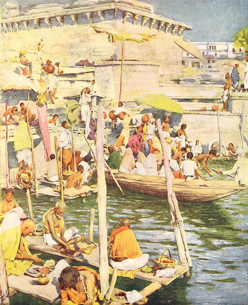 Associate Product INDIA. Varanasi 1905 old antique vintage print picture