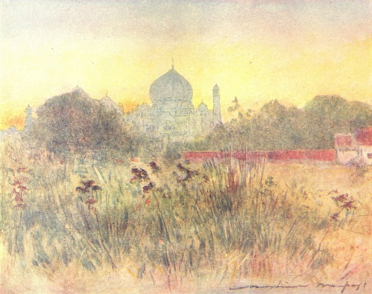 Associate Product INDIA. Taj Mahal, Agra 1905 old antique vintage print picture