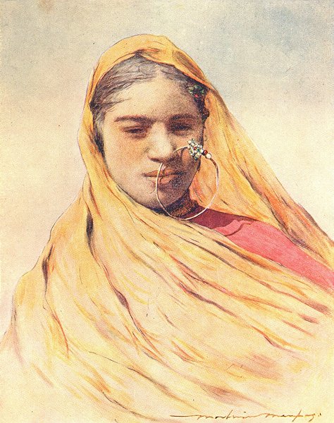 Associate Product INDIA. A native bride 1905 old antique vintage print picture